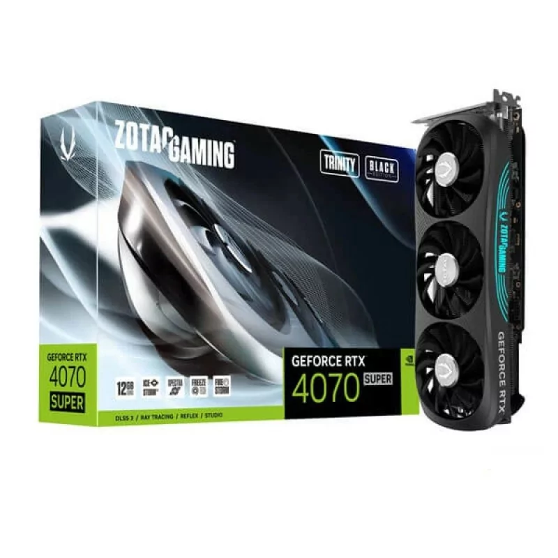 Zotac Gaming RTX 4070 Super Trinity Black 12GB Zotac Gaming RTX 4070 Super Trinity Black 12GB